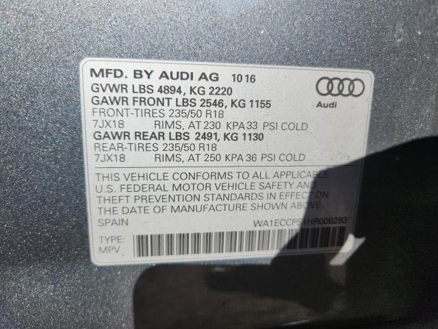 2017 AUDI Q3 PREMIUM WA1ECCFS1HR008293
