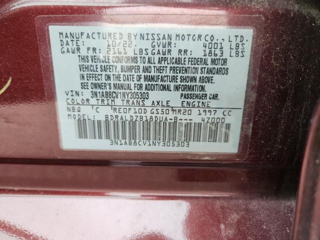 2022 NISSAN SENTRA SV 3N1AB8CV1NY305303