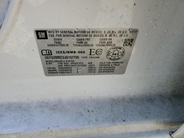 2018 GMC SIERRA K15 3GTU2MEC2JG107795