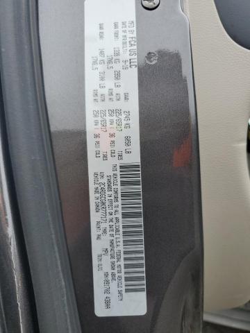 2019 DODGE GRAND CARA 2C4RDGCG0KR777171