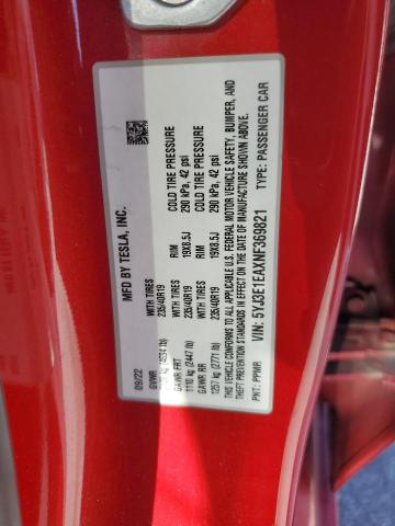 2022 TESLA MODEL 3 5YJ3E1EAXNF369821