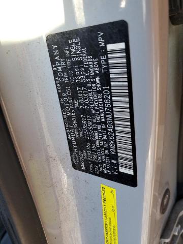 2022 HYUNDAI KONA SEL KM8K62AB3NU768201