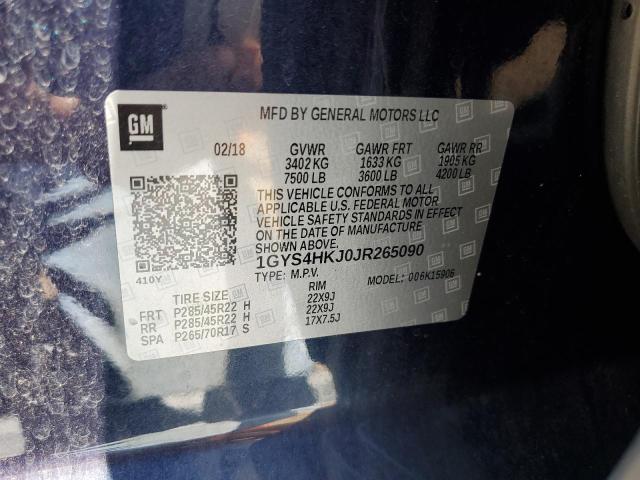 2018 CADILLAC ESCALADE E - 1GYS4HKJ0JR265090