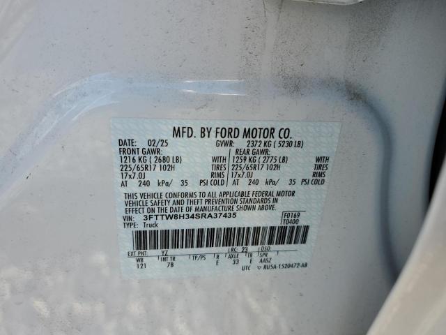 2025 FORD MAVERICK X - 3FTTW8H34SRA37435