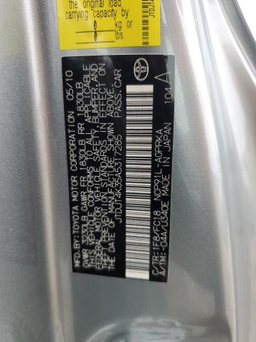 2010 TOYOTA YARIS - JTDJT4K35A5317285