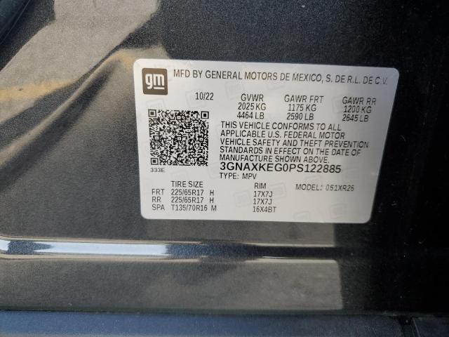 2023 CHEVROLET EQUINOX LT - 3GNAXKEG0PS122885