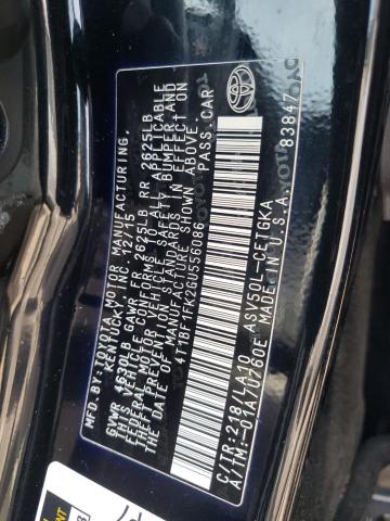 2016 TOYOTA CAMRY LE 4T1BF1FK2GU556086