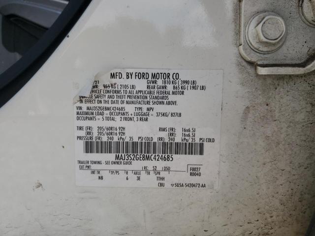 2021 FORD ECOSPORT S MAJ3S2GE8MC424685