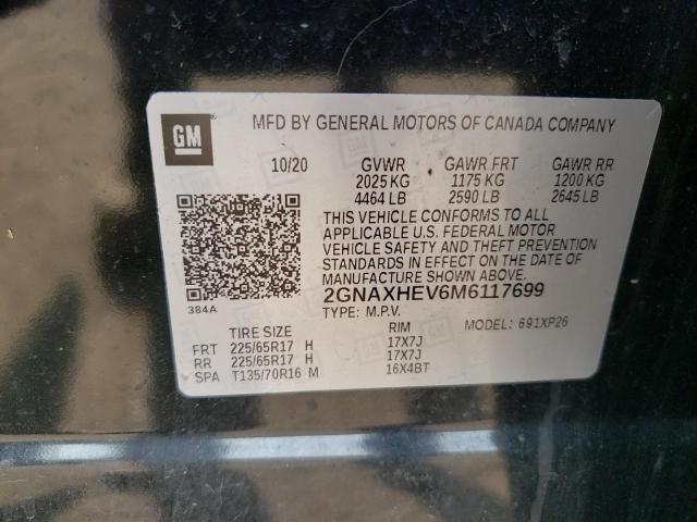 2021 CHEVROLET EQUINOX LS - 2GNAXHEV6M6117699