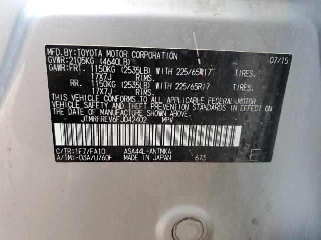 2015 TOYOTA RAV4 XLE - JTMRFREV6FJ042402