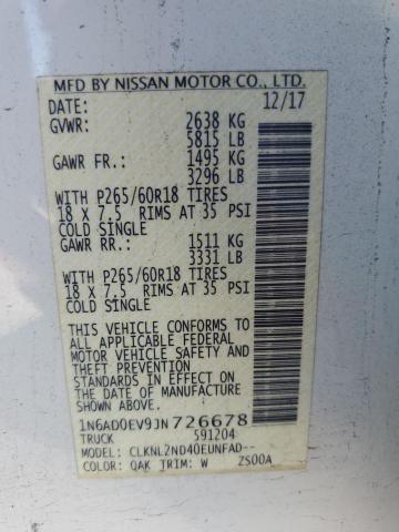 2018 NISSAN FRONTIER S 1N6AD0EV9JN726678