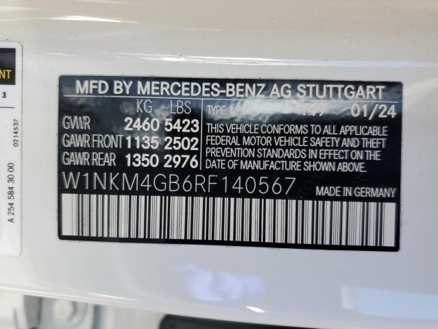 2024 MERCEDES-BENZ GLC 300 W1NKM4GB6RF140567