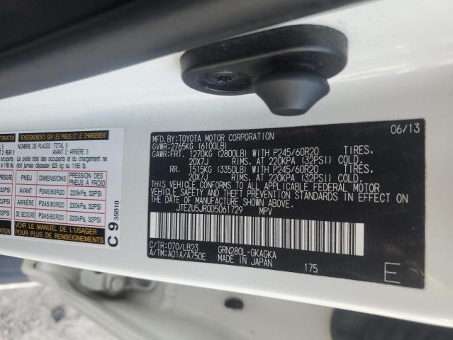2013 TOYOTA 4RUNNER SR - JTEZU5JR0D5061729