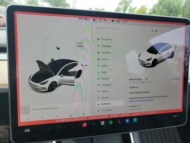 2020 TESLA MODEL 3 5YJ3E1EA1LF504424