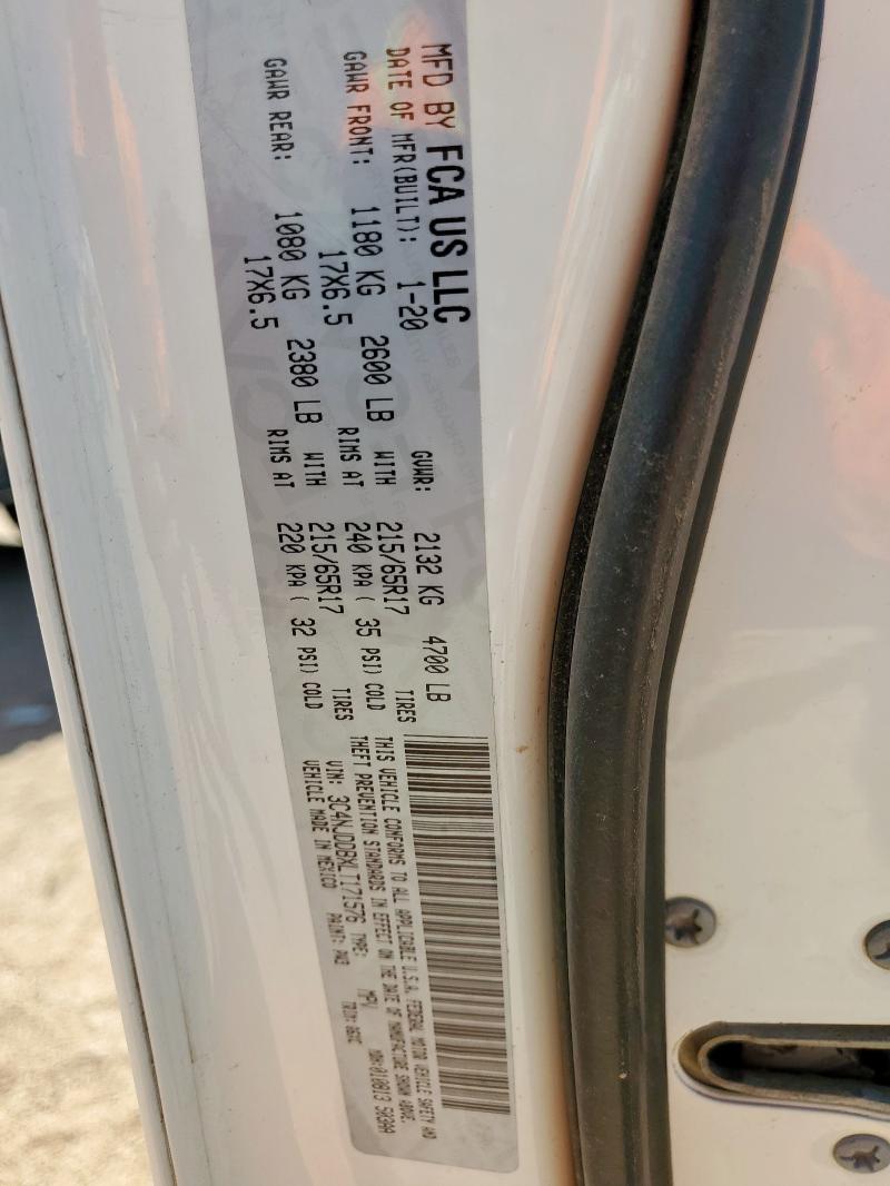 2020 JEEP COMPASS TR 3C4NJDDBXLT171576