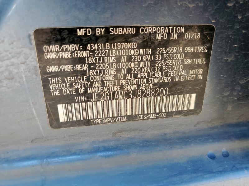2018 SUBARU CROSSTREK JF2GTAMC3J8288200