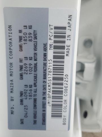 2025 MAZDA 3 SELECT S JM1BPAKM5S1787115