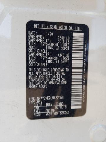 2020 NISSAN ARMADA PLA JN8AY2NE9L9782056