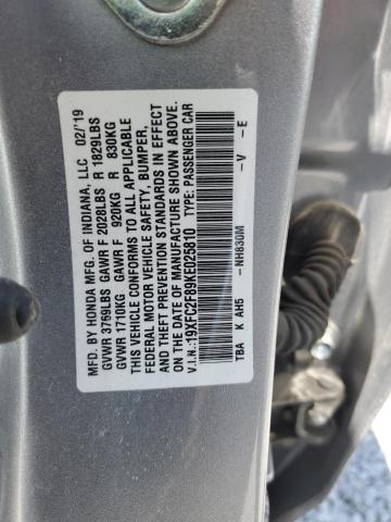 2019 HONDA CIVIC SPOR 19XFC2F89KE025810