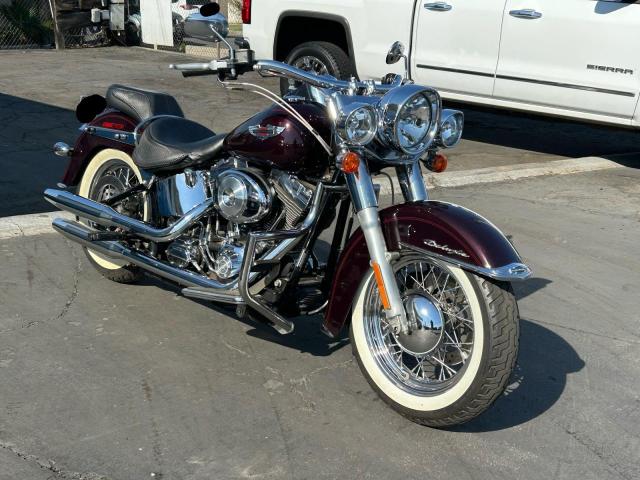 HARLEY-DAVIDSON FLSTN 2005 maroon road/str gas 1HD1BNY145Y098109 photo #1