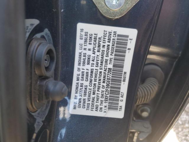 2016 HONDA CIVIC LX 19XFC2F59GE077208
