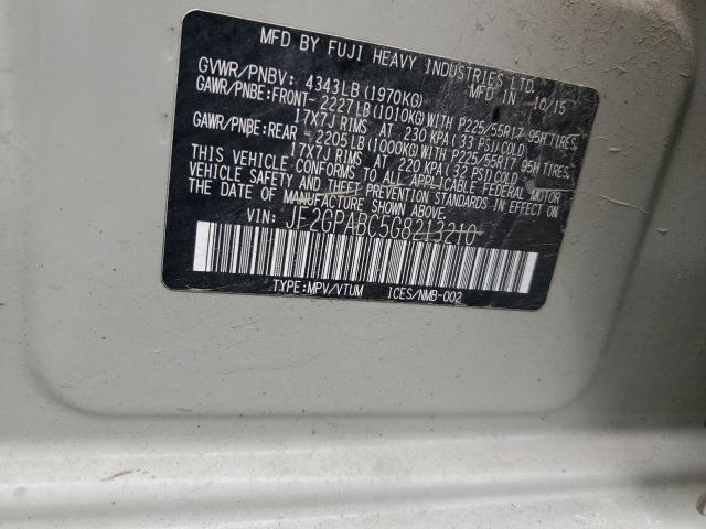 2016 SUBARU CROSSTREK JF2GPABC5G8213210