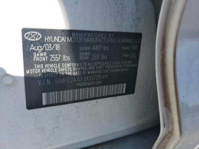 2019 HYUNDAI SONATA SE 5NPE24AF6KH729149
