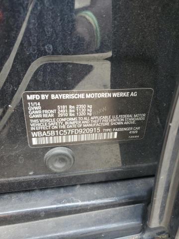 2015 BMW 535 I WBA5B1C57FD920915