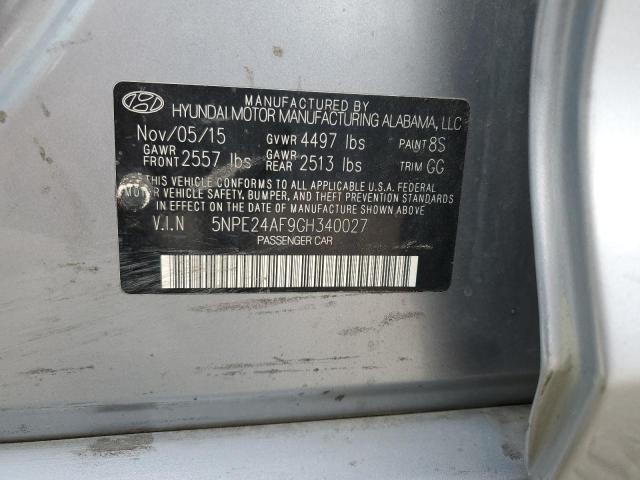 2016 HYUNDAI SONATA SE 5NPE24AF9GH340027