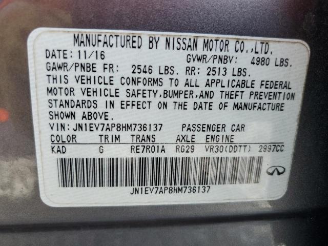 2017 INFINITI Q50 PREMIU JN1EV7AP8HM736137