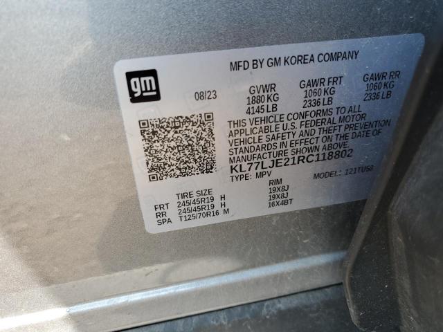 2024 CHEVROLET TRAX 2RS KL77LJE21RC118802