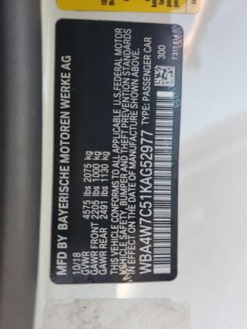 2019 BMW 440I WBA4W7C51KAG52977