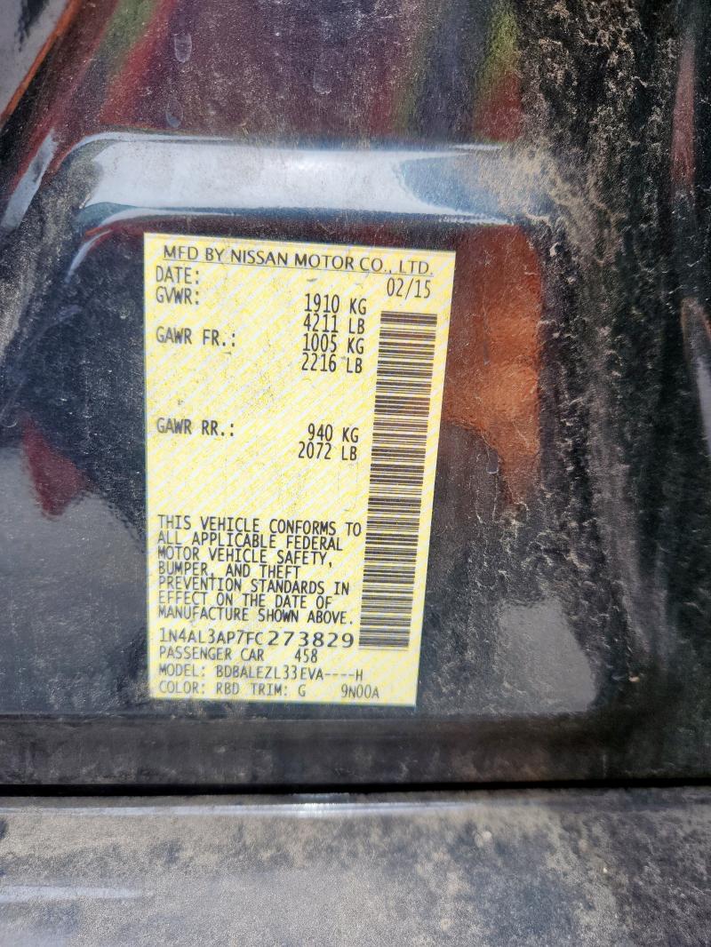 2015 NISSAN ALTIMA 2.5 1N4AL3AP7FC273829
