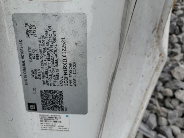 2020 CHEVROLET CAMARO LS 1G1FB1RX1L0122521