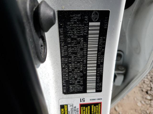 2020 TOYOTA CAMRY LE 4T1C11AK5LU886907