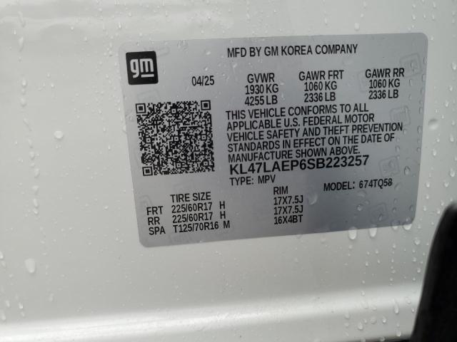 2025 BUICK ENVISTA PR KL47LAEP6SB223257
