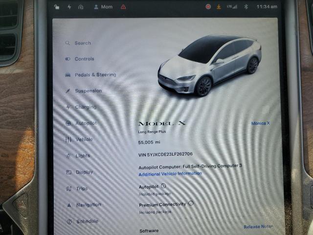2020 TESLA MODEL X 5YJXCDE23LF262706