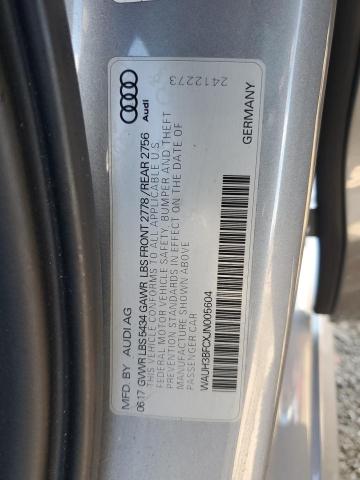 2018 AUDI A6 PRESTIG WAUH3BFCXJN005604