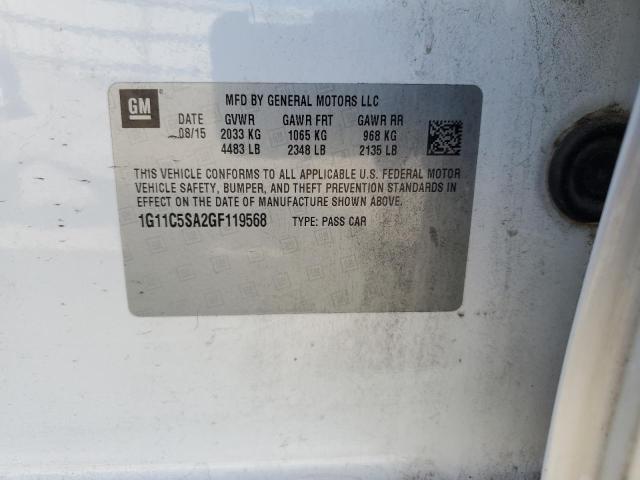 2016 CHEVROLET MALIBU LIM 1G11C5SA2GF119568
