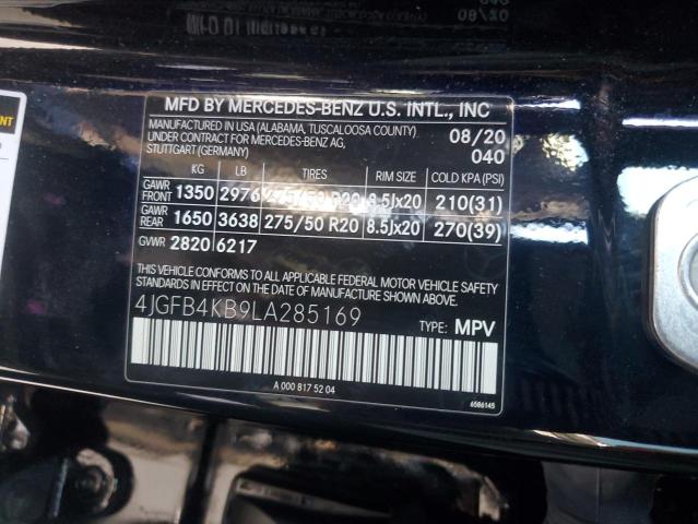 2020 MERCEDES-BENZ GLE 350 4M - 4JGFB4KB9LA285169