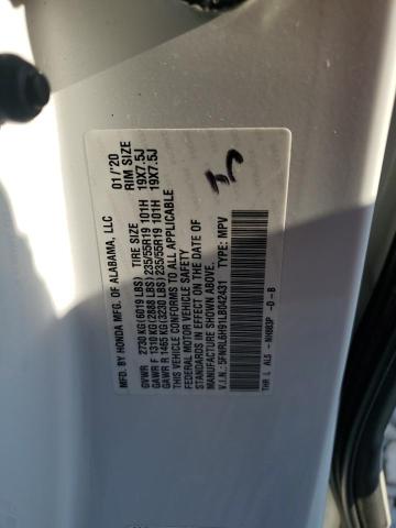 2020 HONDA ODYSSEY EL 5FNRL6H91LB042431
