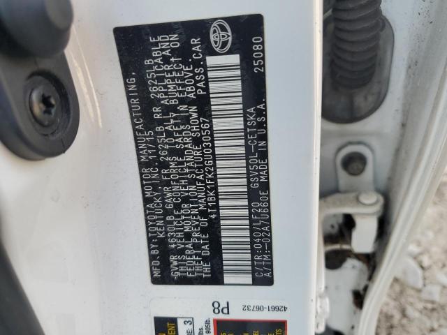2016 TOYOTA CAMRY XSE 4T1BK1FK2GU030567
