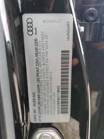 2016 AUDI A3 PREMIUM WAUA7GFF4G1118042