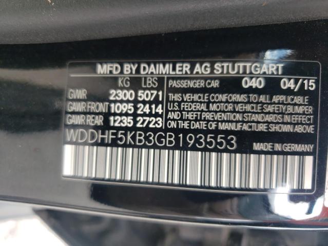 2016 MERCEDES-BENZ E 350 WDDHF5KB3GB193553