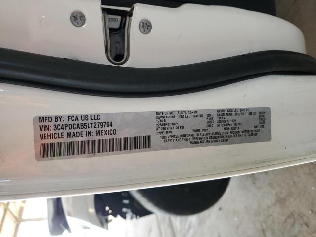 2020 DODGE JOURNEY SE 3C4PDCAB5LT279764