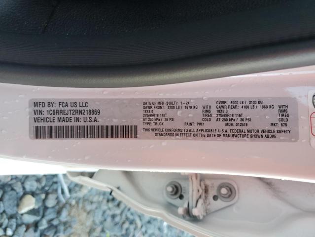 2024 RAM 1500 LARAM 1C6RREJT2RN218869