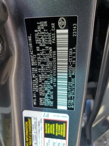 2013 TOYOTA CAMRY L - 4T1BF1FK8DU269766