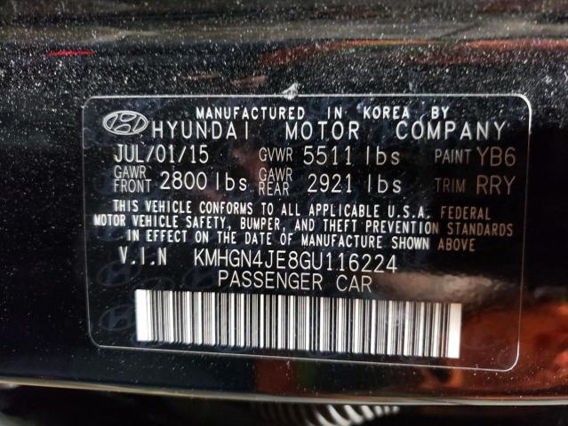 2016 HYUNDAI GENESIS 3. KMHGN4JE8GU116224