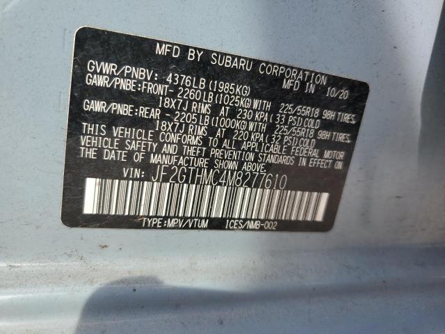 2021 SUBARU CROSSTREK JF2GTHMC4M8277610