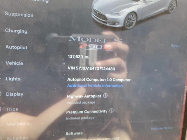 2016 TESLA MODEL S 5YJSA1E47GF124480